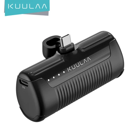 KUULAA 4500 мАч Mini Power Bank Портативное зарядное устройство Внешняя батарея Быстрая зарядка PowerBank для iPhone 16 15 14 13 Xiaomi Samsung