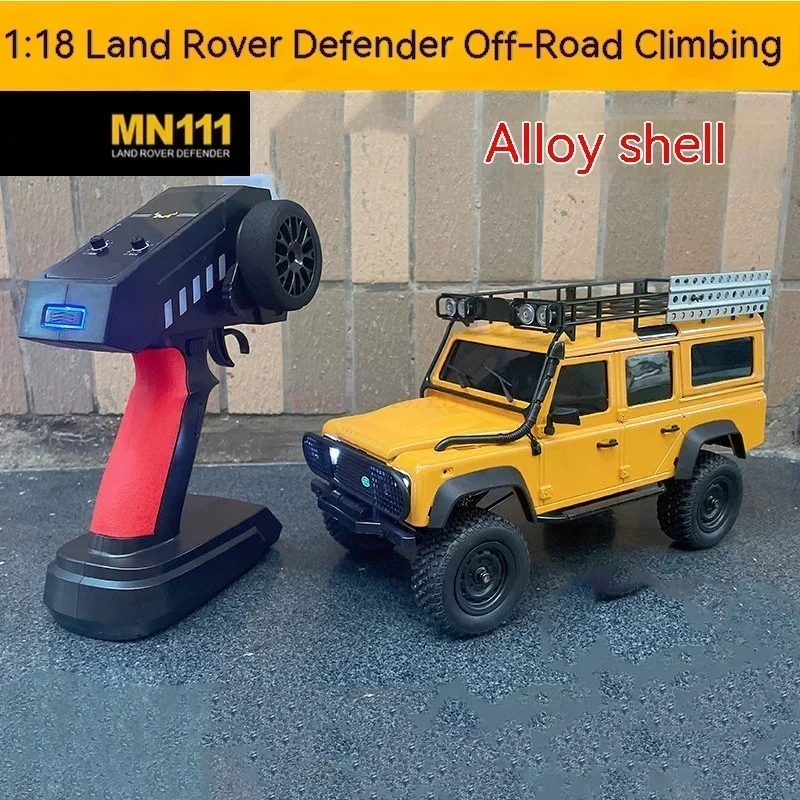 Фото Радиоуправляемый автомобиль Mn111 D90 D110 комплект версии 1/18 4wd восхождение автомобиль игрушки 180 мотор светодиодная фотовспышка алюминиевый корпус дистанционное управление №5