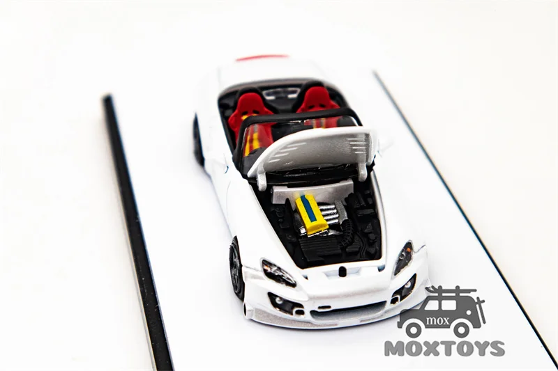 Микро турбо 1:64 ложка Спорт S2000 Grand Prix White limited999 литая модель автомобиля
