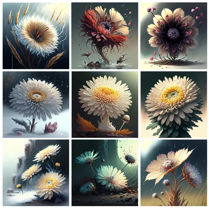 

Flower 5D diamond painting Art Beautiful Landscape Diamond Painting Inlaid Full Diamond Embroidery Painting Home Decoration