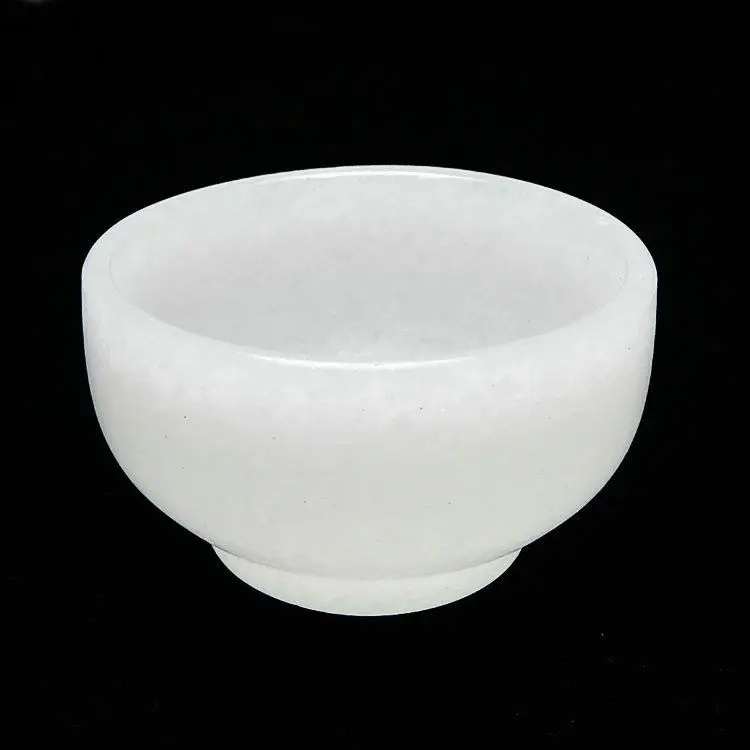 Natural White Jade Teacup Health Gongfu Teaware Hand Carved Yellow Jades Stone Teal Bowl Chinese Tea Ceremony Master Cups