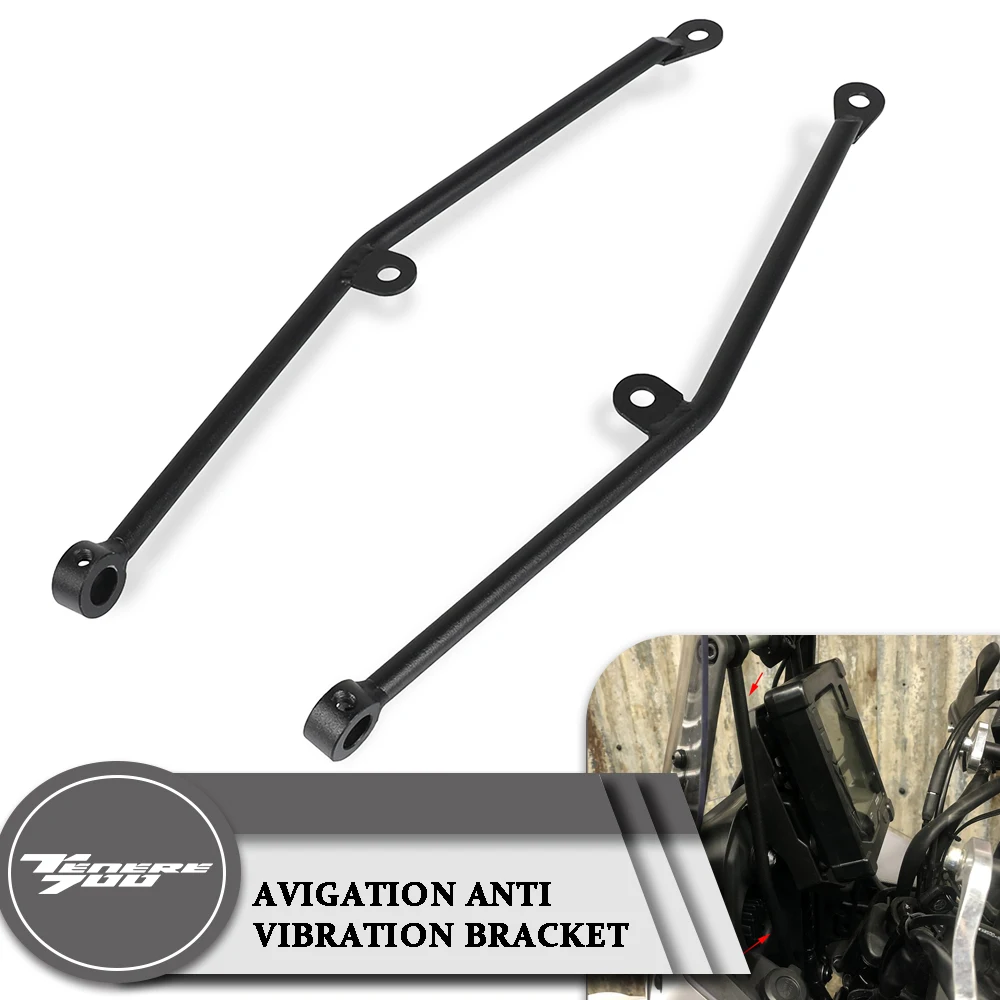 

Motorcycle Anti Shake Support Anti-Bobble-Head Bracket Installed For Yamaha Tenere 700 T7 2020 Navigation Anti Vibration Bracket