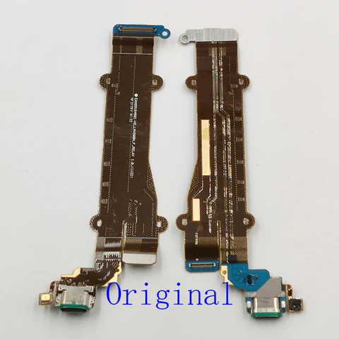 USB-порт для зарядки, гибкий кабель для LG V60 ThinQ 5G V600AM V600EA V600TM LMV600N, гибкий разъем для зарядного устройства с микрофоном