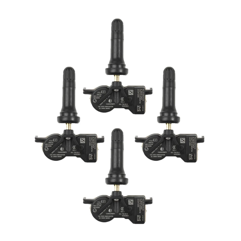 Датчик контроля давления в шинах Chrysler Dodge Durango Jeep Grand Cherokee, датчик контроля давления в шинах, 2017 МГц, 4 шт., 68313387AB, 2022-433
