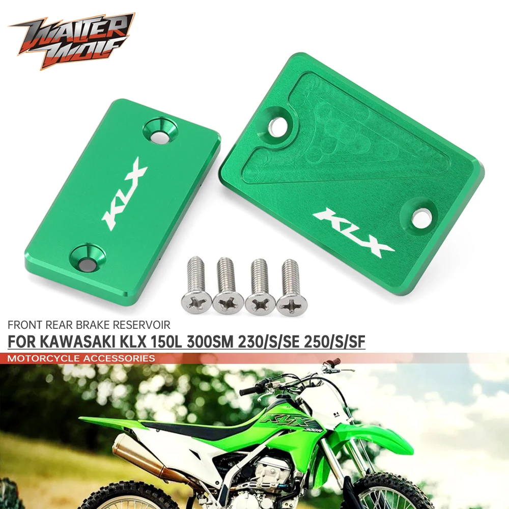 

Front Rear Brake Reservoir Cover For KAWASAKI KLX 150L 300SM 230/S/SE 250/S/F Motorcycle Accessories Fluid Cylinder Oil Pump Cap