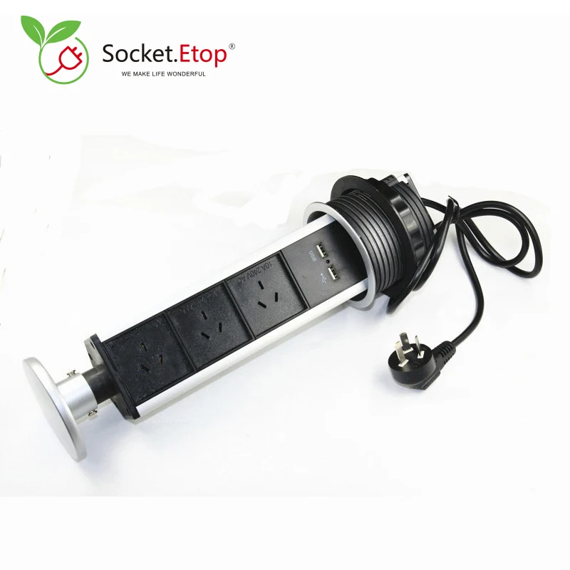 

Ручная всплывающая розетка 3 комплекта 3 универсальных розетки и 2 usb-зарядного устройства и 3 комплекта 2 универсальных розеток, 2 usb-зарядног...