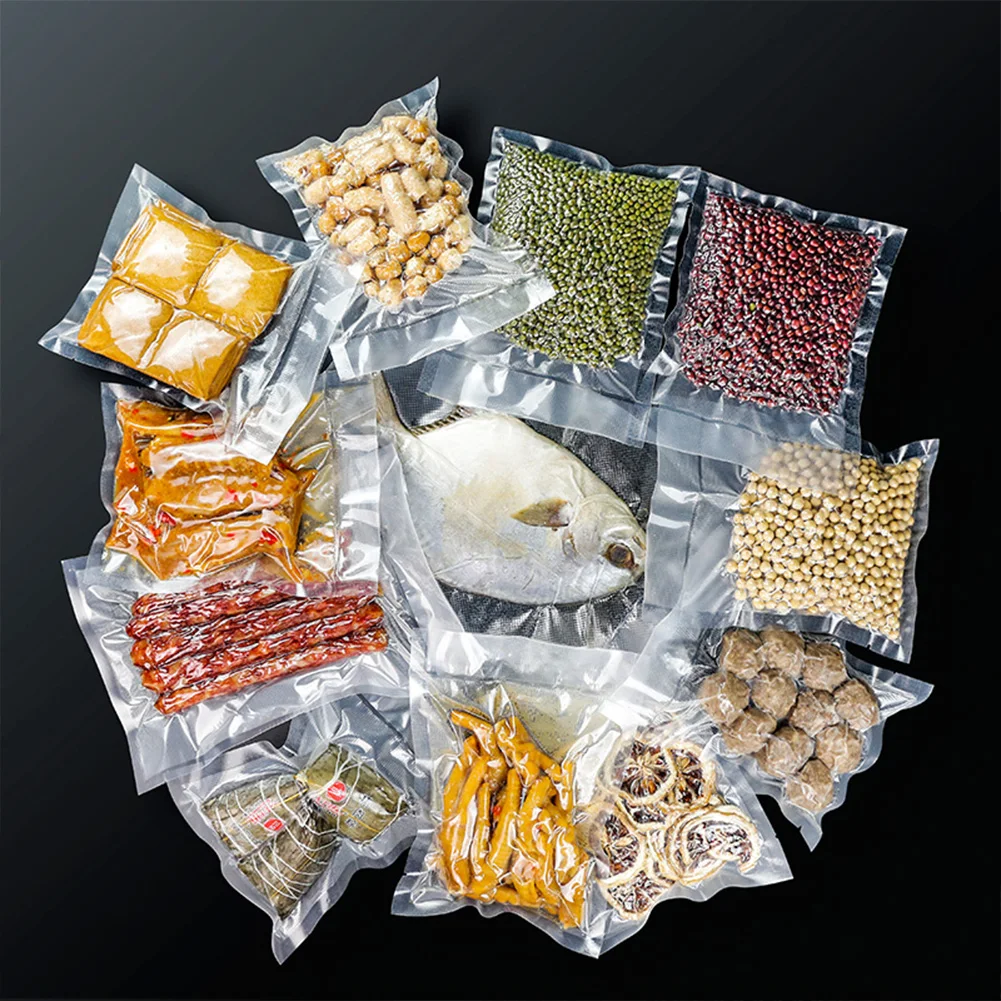 

100 шт., пакеты для вакуумной упаковки продуктов, 14 х20 см