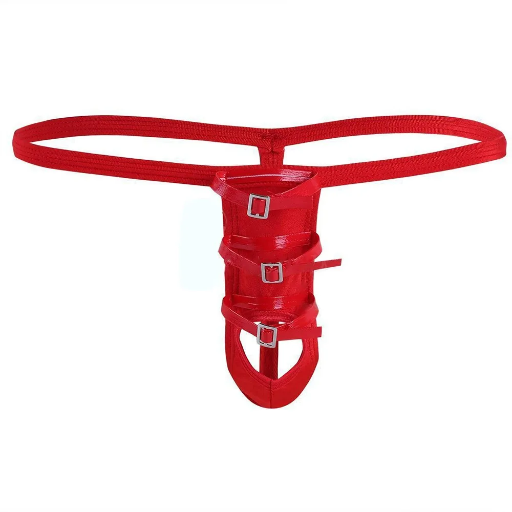 Сексуальное мужское нижнее белье с открытыми ягодицами бикини-стринги