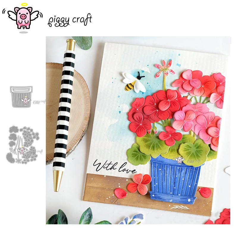 

Свинья, для рукоделия металлические Вырубные штампы вырезанные формы цветочный горшок цветочный кластер для скрапбукинга бумаги рукоделия нож Лезвие Дырокол трафареты штампы