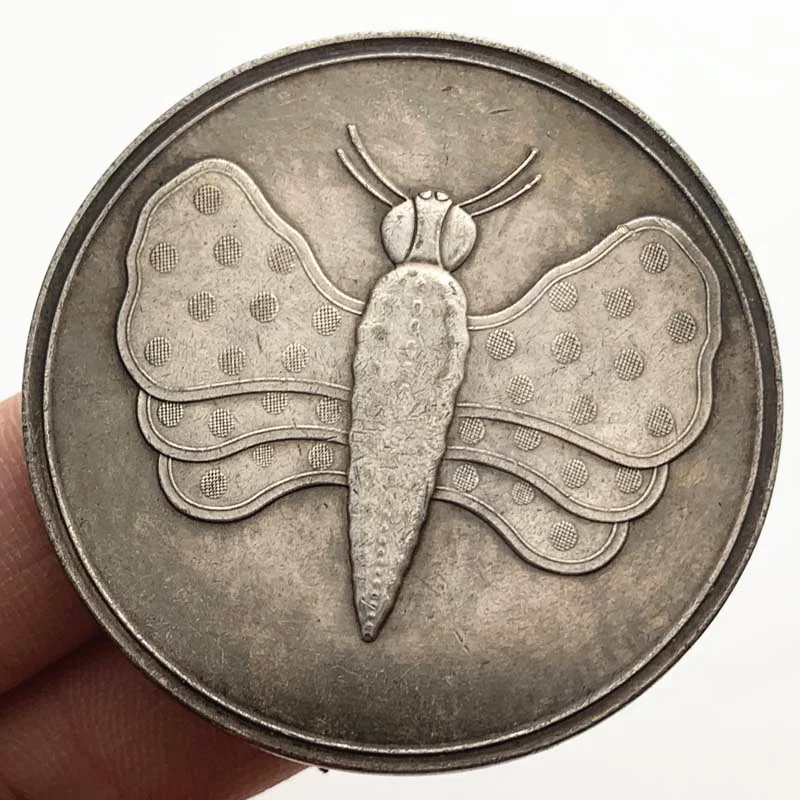 

Сувениры и подарки с бабочками, посеребренные коллекционные памятные монеты, домашние украшения, декор для комнаты, креативный подарок