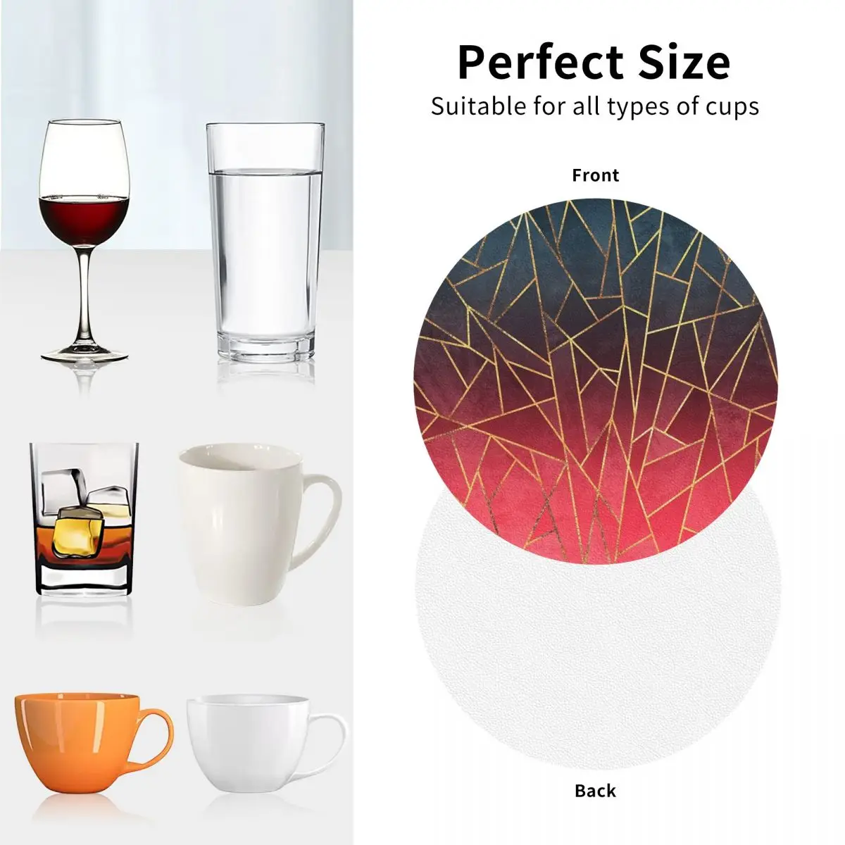 Подставки с эффектом омбре подставки из ПВХ и кожи нескользящий изоляционный