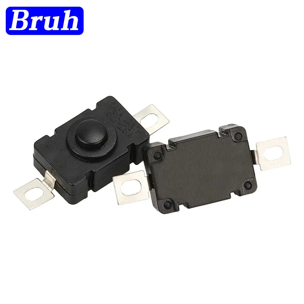 10 шт., переключатель для фонарика, 18 х12 мм, 1,5 А, 250 В переменного тока