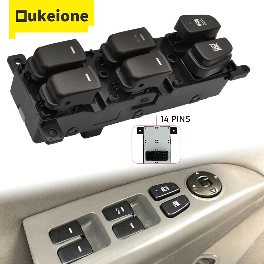 

Сменная кнопка переключателя стеклоподъемника для Hyundai Sonata 2008-2010 93570-3K600 93580-3K500