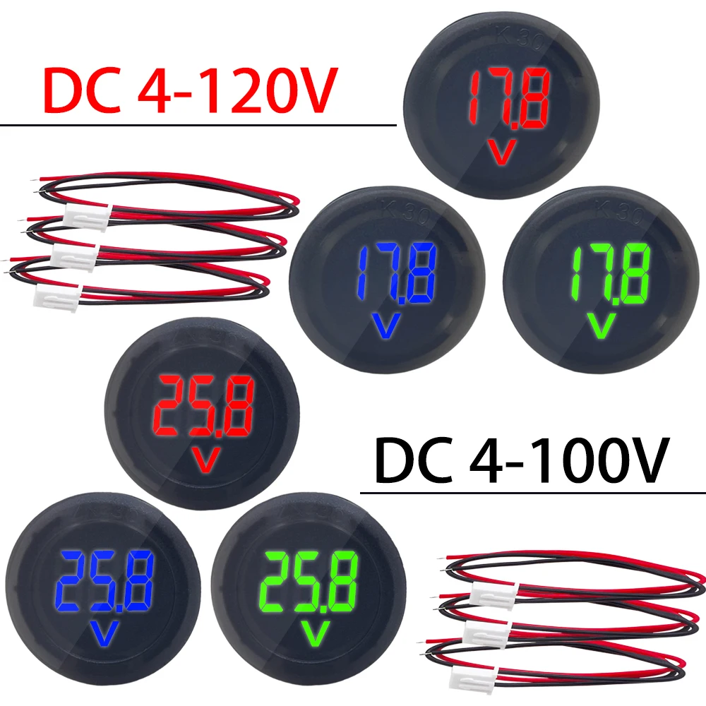 

GlintDeer Цифровой вольтметр DC 4-120В