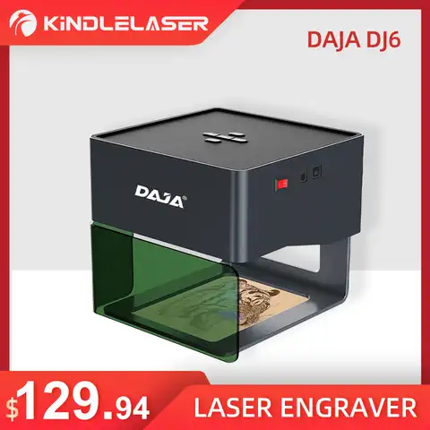 Лазерный гравер DAJA с ЧПУ DIY DJ6, лазерный гравировальный станок 3000 МВт, быстрый мини-принтер для логотипа и маркировки, резак для деревообрабо...