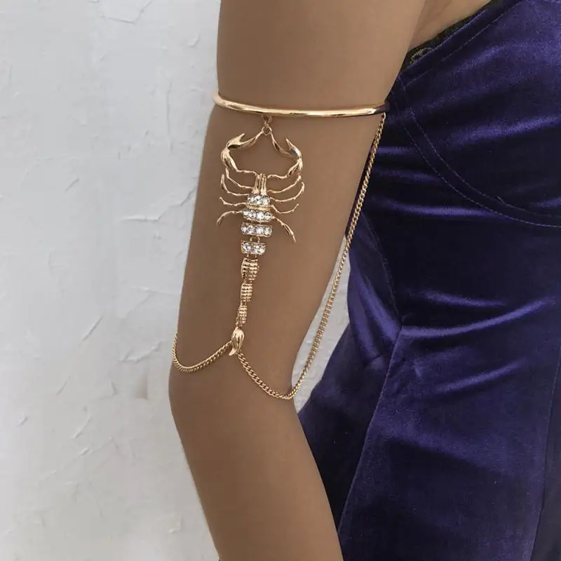 Браслет на руку скорпиона кольцо браслет ручная работа ювелирные изделия для