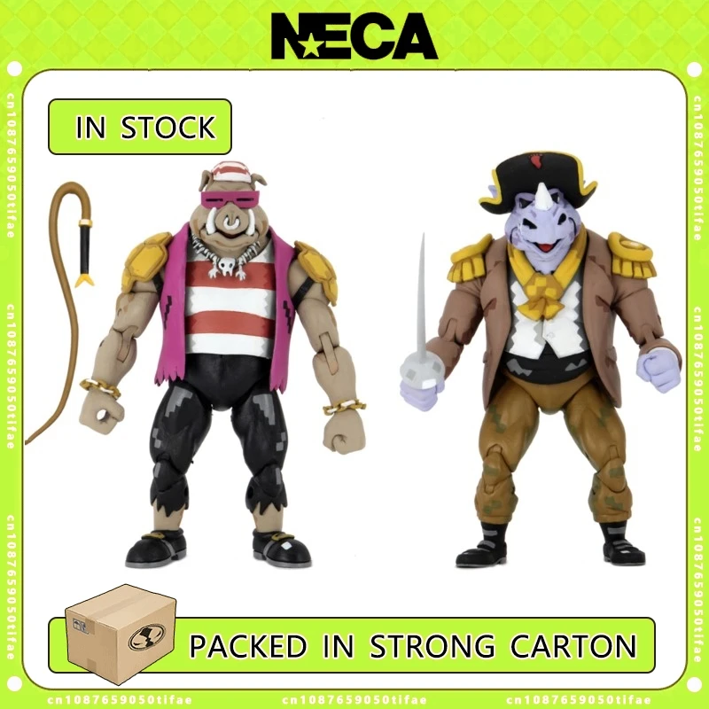 NECA Toys Черепашки-ниндзя Rocksteady &amp Bebop7 &quotМасштабные фигурки оригинальная статуя
