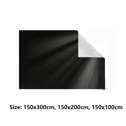 Термоизолирующая занавеска серебряно-черная 150x300 см
