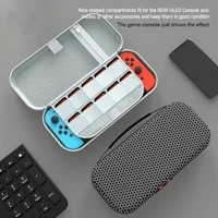 portable eva carrying case for switch oled model console travel storage zippered box bag for switch oled model accessories