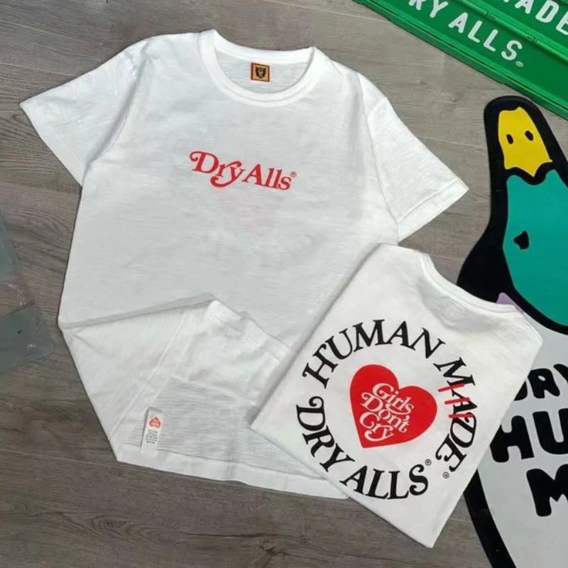 

Human Made T-Shirt Men Women Angels Casual Short Sleeved Oversized T Shirt Tops Tees White T-shirts
