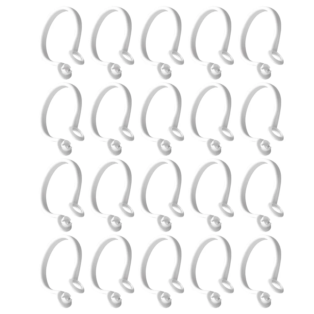 

Curtain Rings Shower Hooks Hook Ring Bathroom Hanger Roddrapery Roller Sliding Glide Bathtub Clips Hanging White Hangers Buckles