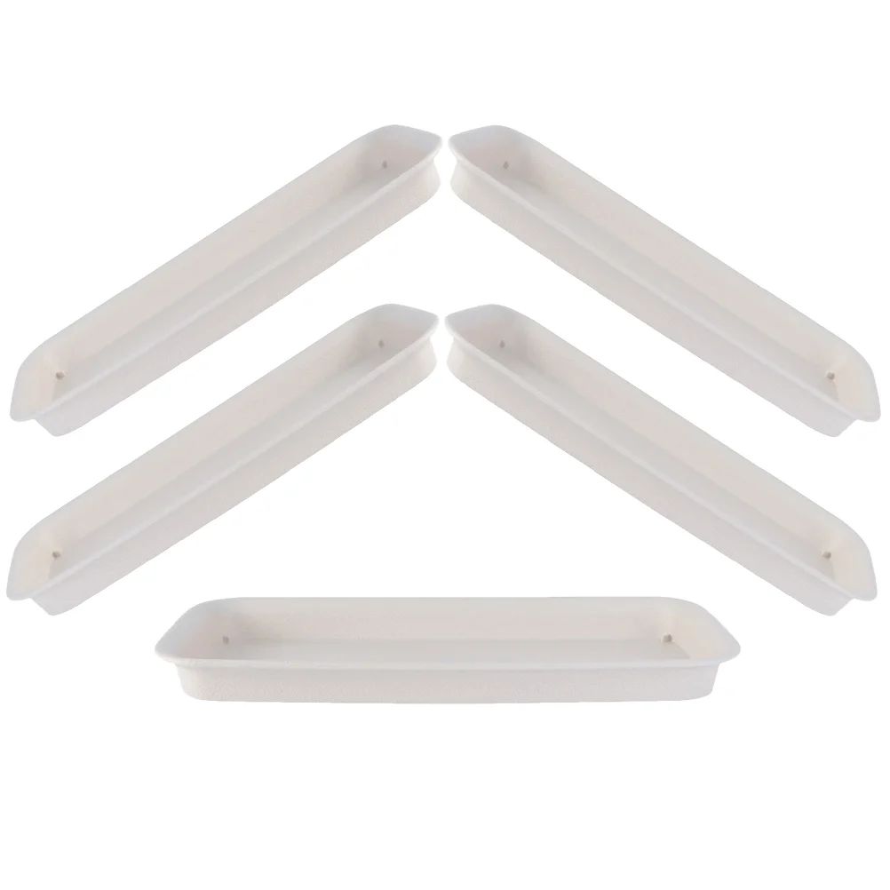 

5 Pcs Flower Pot Tray Saucers Plastic Trays Planting Plants Water Catcher Drip Drain Potted