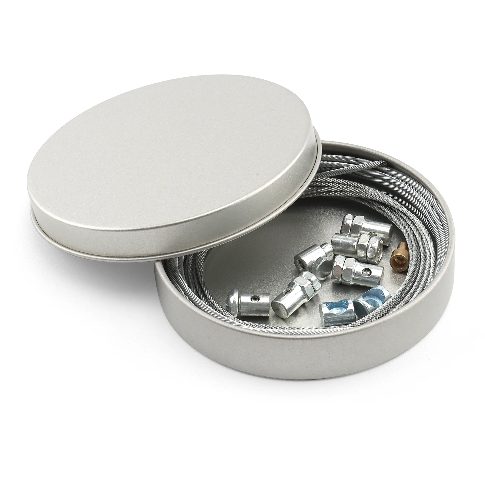 

Универсальный комплект для ремонта внутреннего тормозного троса сцепления, 1 комплект, беспаечный ниппель с рукавом и гайкой, серебряные аксессуары для мотоциклов