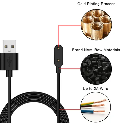 USB-кабель для зарядки для keep B4 Huawei Band 6 7 Watch Fit, магнитное зарядное устройство для быстрой зарядки, адаптер для смарт-часов, провод, шнур 100 см