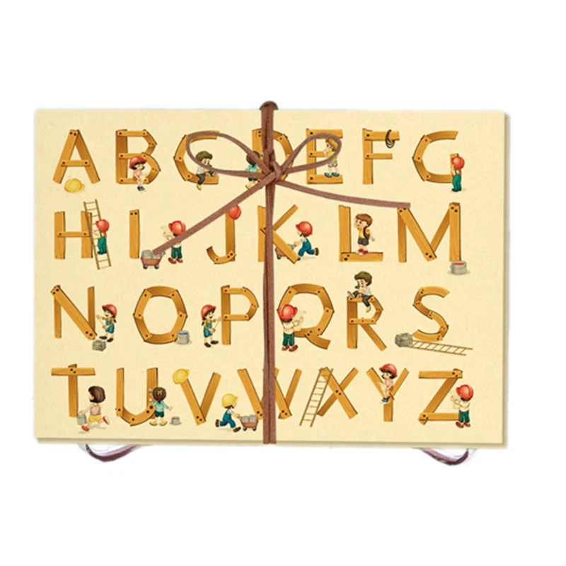 

Альбом для скрапбукинга LBER 1, складной фотоальбом в ретро стиле с надписью «сделай сам», Обложка гармошкой, творческие поделки ручной работы