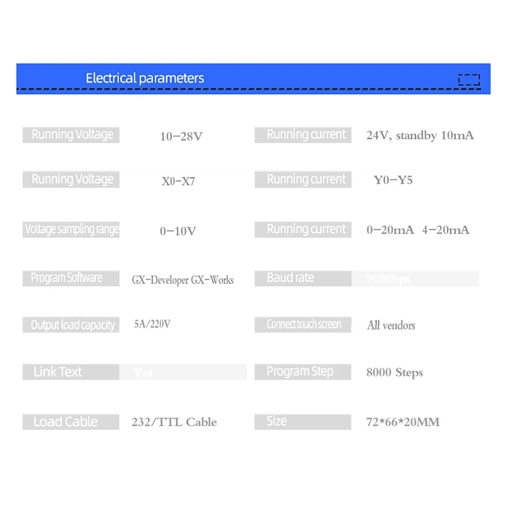Плата промышленного управления ПЛК FX1N-14MR Релейный модуль редактируемый