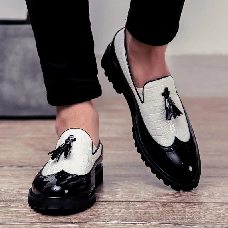 

Shoes for Men Fashion Shoe Office Casual Breathable Leather Loafers Driving Moccasins Comfortable Slip Top Luxury