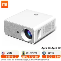 xiaomi hq7 7000 lumens led projector android portable beamer 1080p full hd home cinema 300 genuine bluetooth wifi screen holder