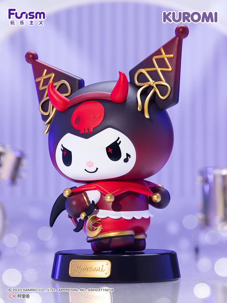Фото Sanrio мультфильм аниме серия куклы Kuromi моя мелодия фигурка Leshen стиль Украшение модные периферические подарки для детей №2