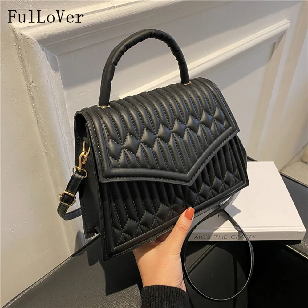 

Retro Female Handbags 2022 New Fashion Shoulder Bags Lozenge Messenger Bags Fold Casual Square Bags Hasp Designer Brand Bags