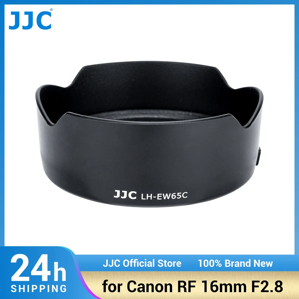 JJC RF 16mm EW-65C Reversible Lens Hood Compatible with Canon RF 16mm F2.8 STM Lens for Canon EOS R R5 R6 R7 R10 R3 RP Camera