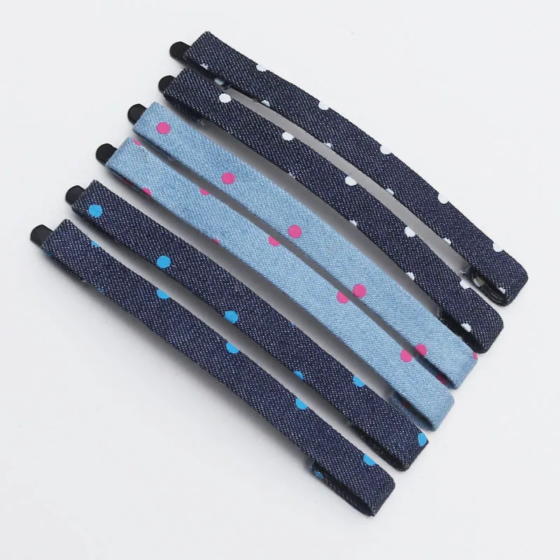 

Женские заколки для волос в горошек, 6 шт., 9 см