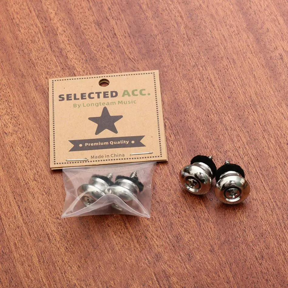 Замок для гитарного ремня 2 шт. металлическая кнопка гвоздь стреплок гитара