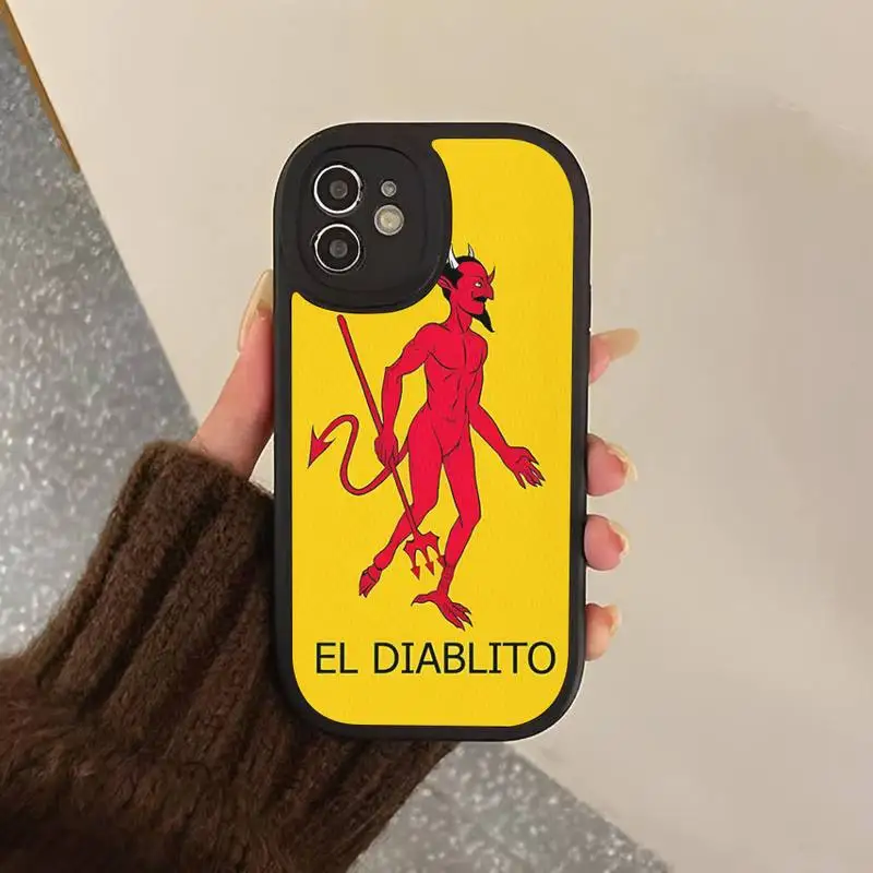 Funny Mexican Bingo Lottery Phone Case Hard Leather for iPhone 13 12 Mini 11 14 Pro Max Xs X Xr 7 8 Plus 6 6s Se silicone Cover