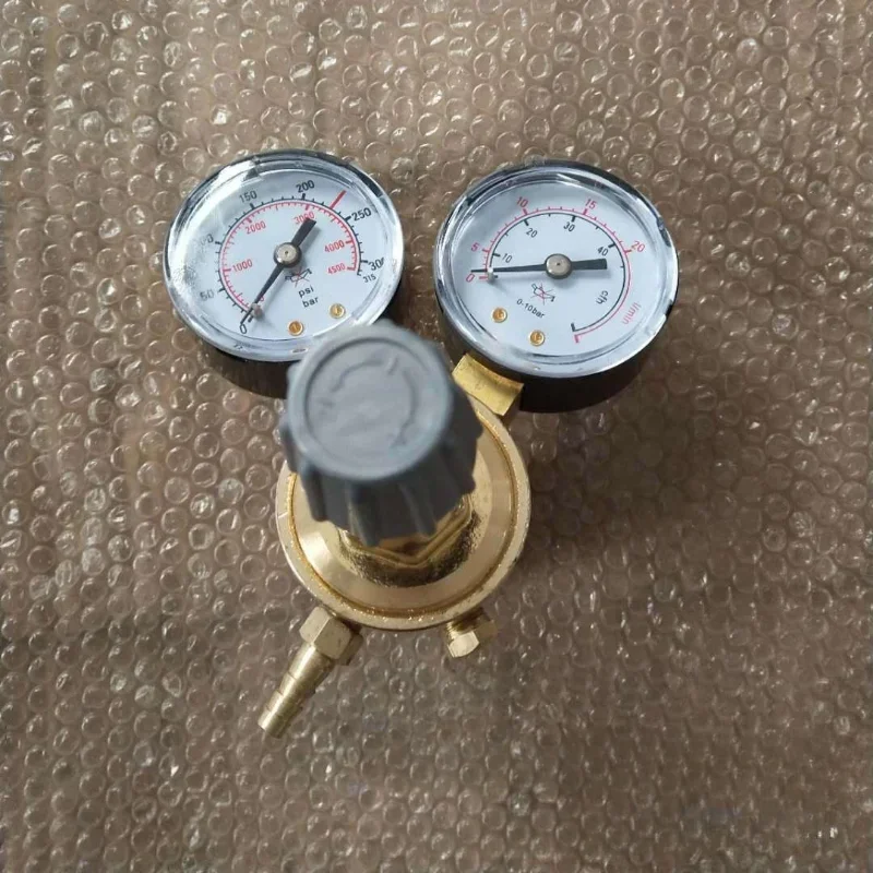 Мини-интерфейс аргона W21.8 Полностью медный редукторный датчик AR CO2 N2 W21.8x1/14