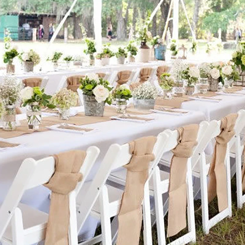 10 м натуральная имитация дерева ткань деревенский чистый джут лента