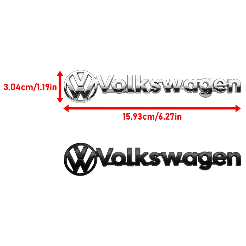 Фото Колпачки для ниппелей шин, эмблема-наклейка на задний багажник Volkswagen для VW Polo Golf Touareg Logo Touran T5 4 6 B6 Passat R Line Auto St №3