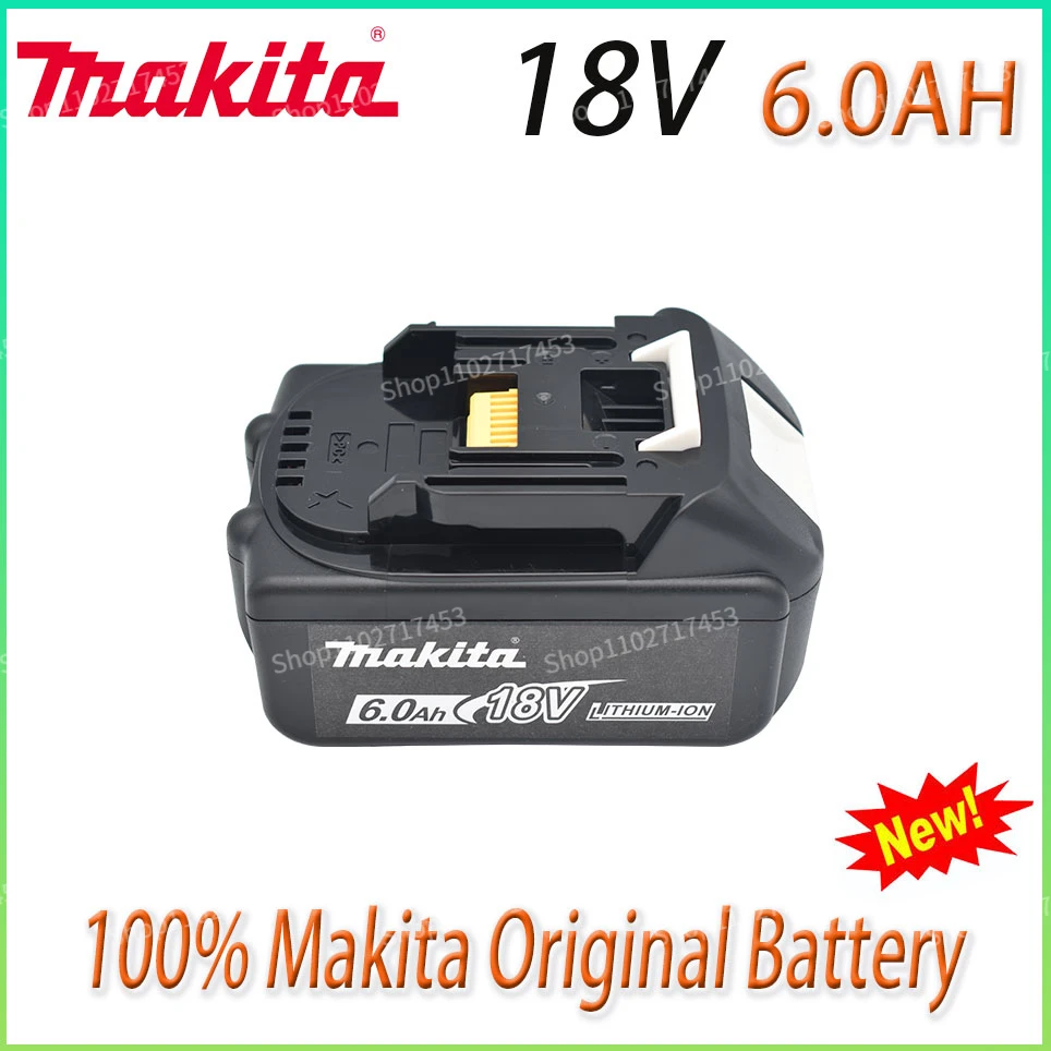 

Оригинальная Аккумуляторная Батарея Makita 18V 6.0Ah для электроинструментов с зеркальной заменой Li-Ion LXT BL1860B BL1860 BL1850