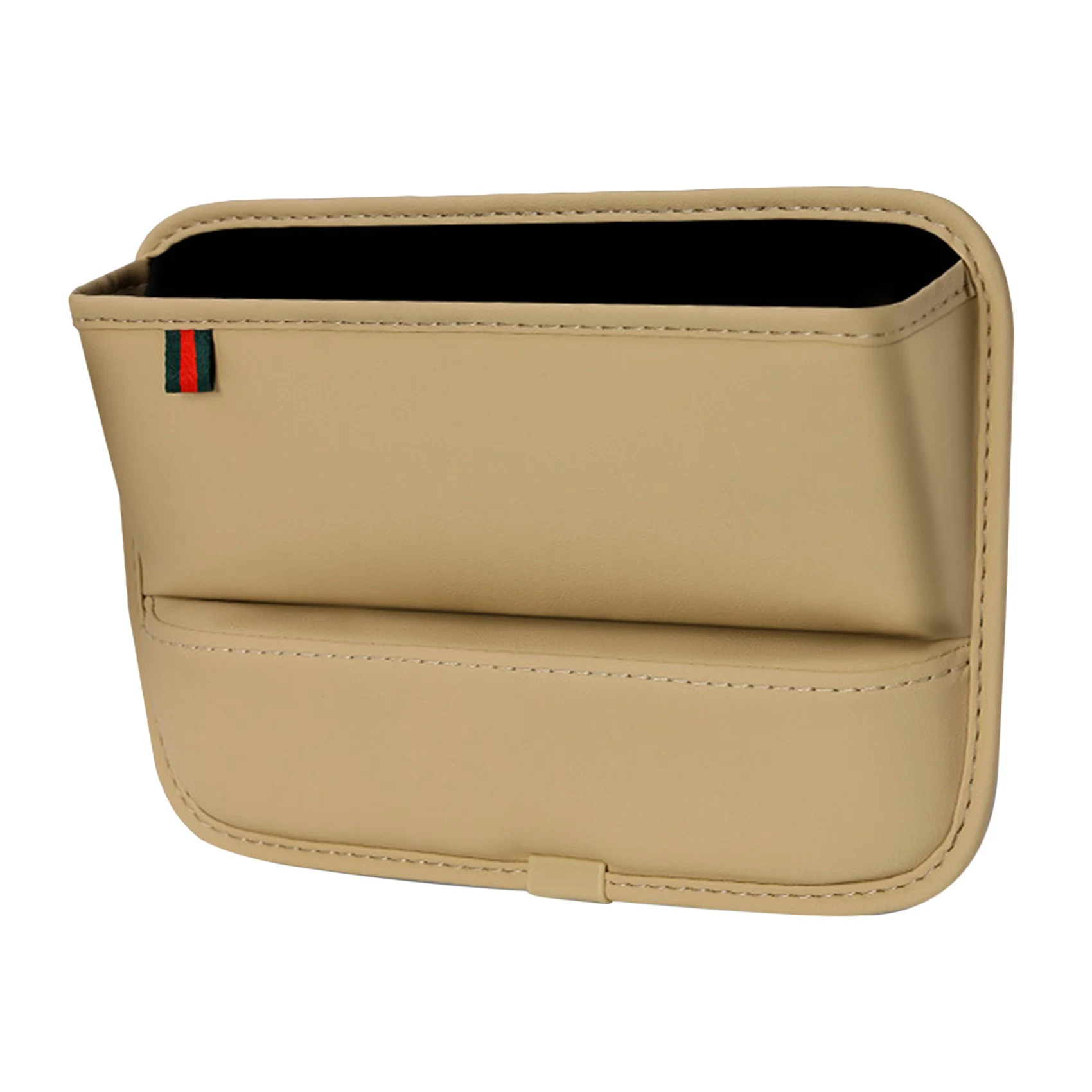 

Автомобильный держатель из искусственной кожи на сиденье, Центральный карман, боковая подставка, аксессуары для интерьера, белый цвет