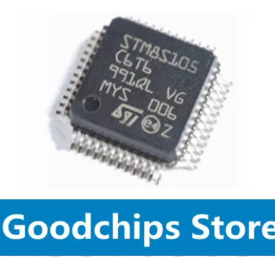 STM8S105S6T6C Оригинальный оригинальный LQFP48 ST микроэлектронная интегральная