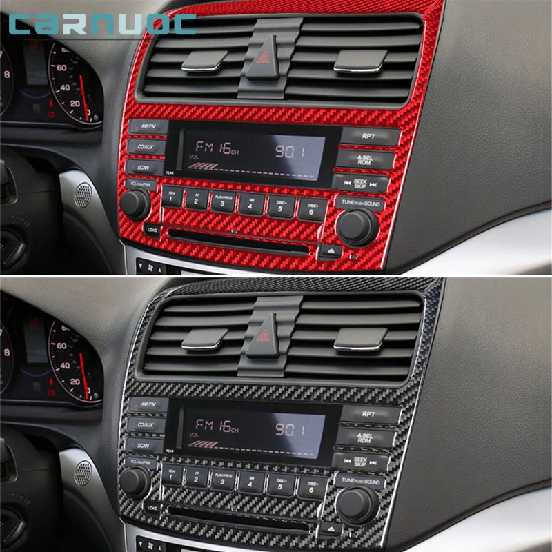 Панель центральной консоли для Honda Acura TSX 2003 2004 2005 2006 2007 2008 стикеры из углеродного