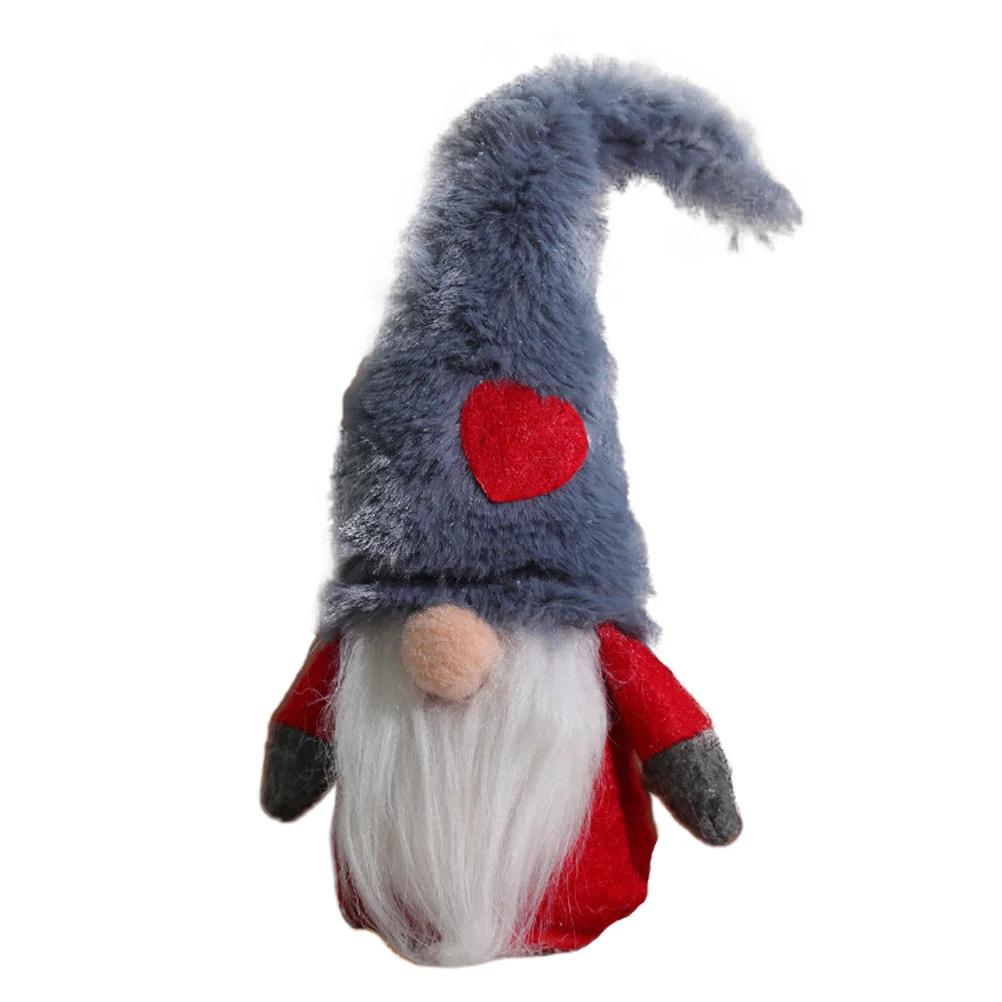 

Gnomes Adornment Swedish Santa Scandinavian Tomte Cartoon Santa Figurine Non- Woven Santa Ornament