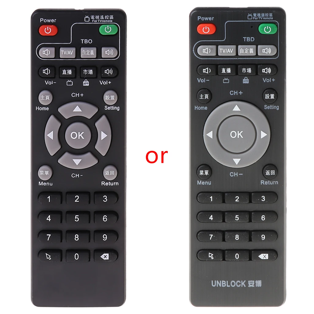 

Remote for TV Box, Remote Control for Set-Top Box, Learning Remote for Unblock Tech Ubox for Smart TV Box Generation 1/2
