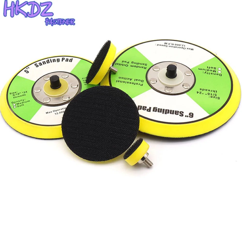 

5 Inch 125mm Disc Pneumatic Self-adhesive Suction Cup Pad Sticky Disk Abrasive Tool Sanding Pad Plate 1-6 inch Polishing Sanding