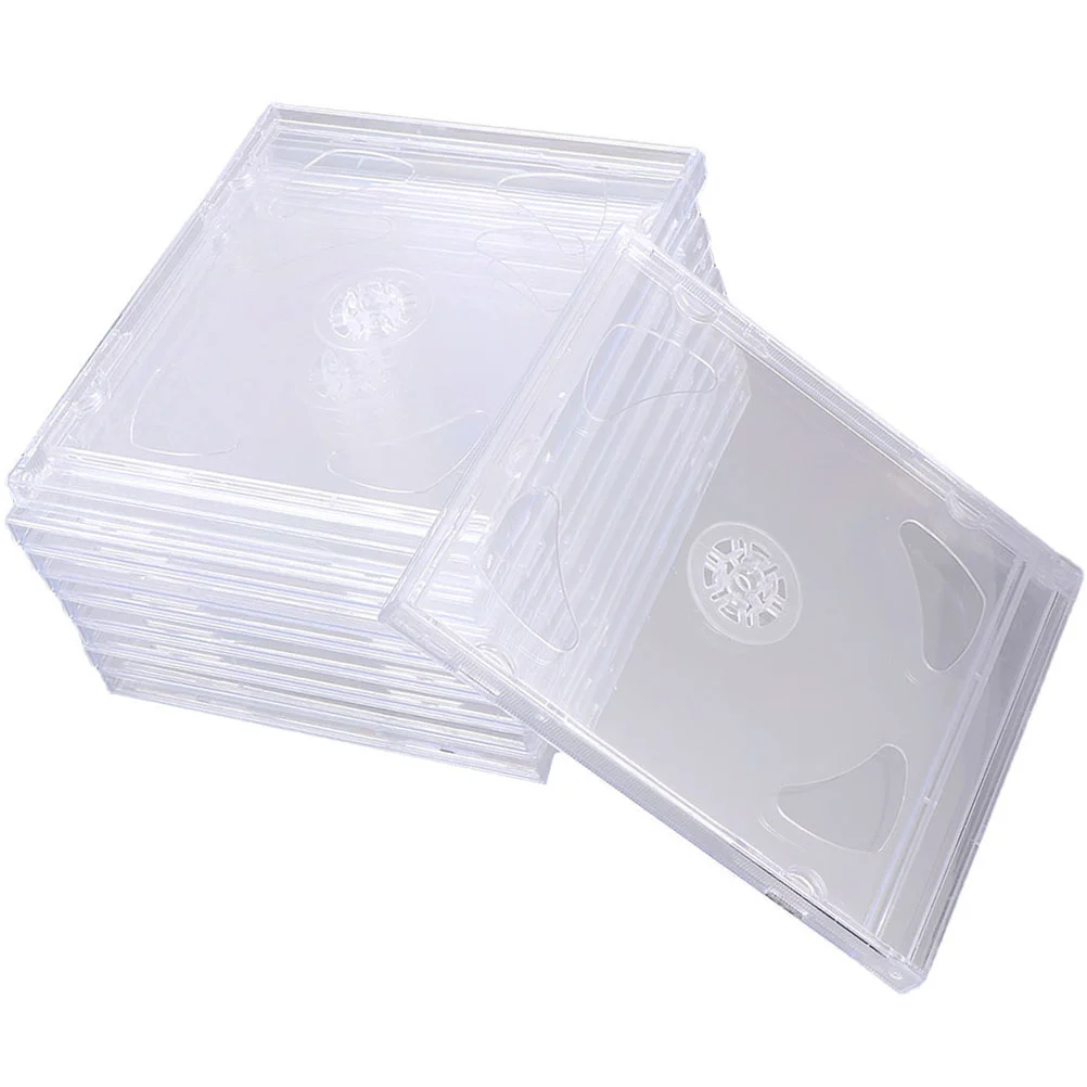 

Dvd Cases Jewel Case Storage Holder Acrylic Transparent Box Clear Double Holders Boxessleeves Container Portable Disc Dual Slim