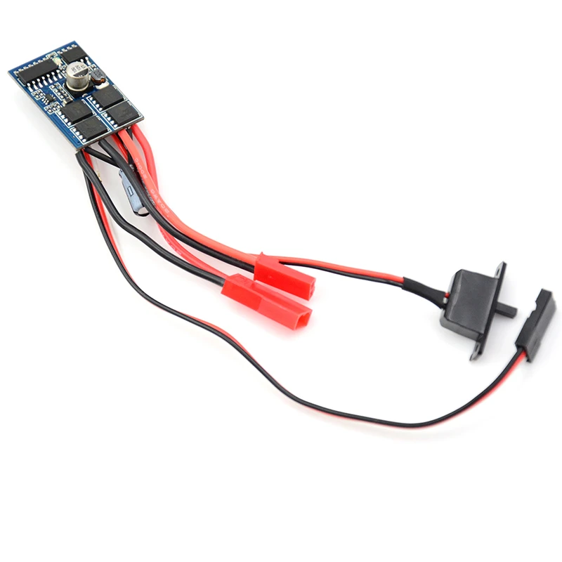 

RC 10A ESC Brushed Speed Controller W/ Brake For 1/16 1/18 1/24 Car Boat Tank